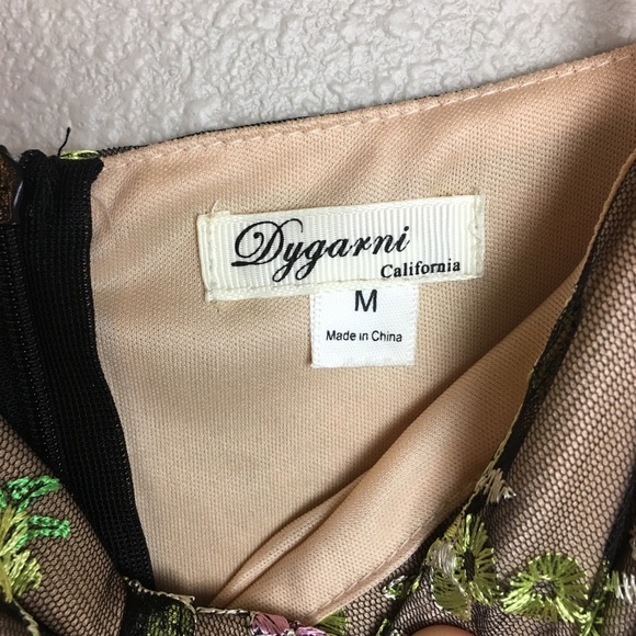 Nude Green Floral Short Romper - Picture 3 of 5